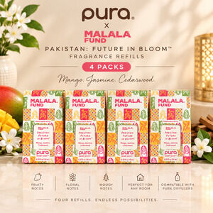 Pura x Malala Fund Pakistan Future in Bloom Fragrance Refills 4 Pack